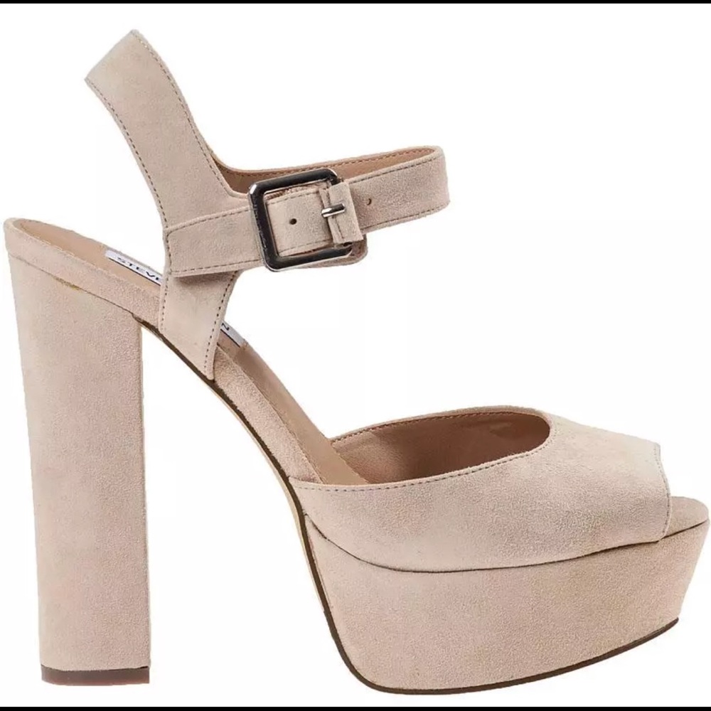 Steve Madden Women's Jodi Suede Blush Leather Pump